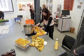Showing how to use sustainable dyes and practices.