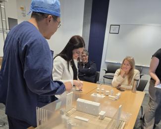 Surgeons utilize 3D-printed, to-scale models to layout operating rooms for hospital expansion