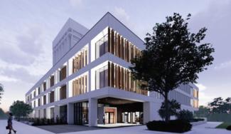Rendering of White Hall Classroom Building renovation