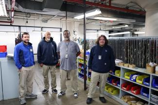 Key Shop employees in the shop